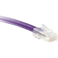ENET Cat6 Purple 3 Foot Non-Booted (No Boot) (UTP) High-Quality Network Patch Cable RJ45 to RJ45 - 3Ft