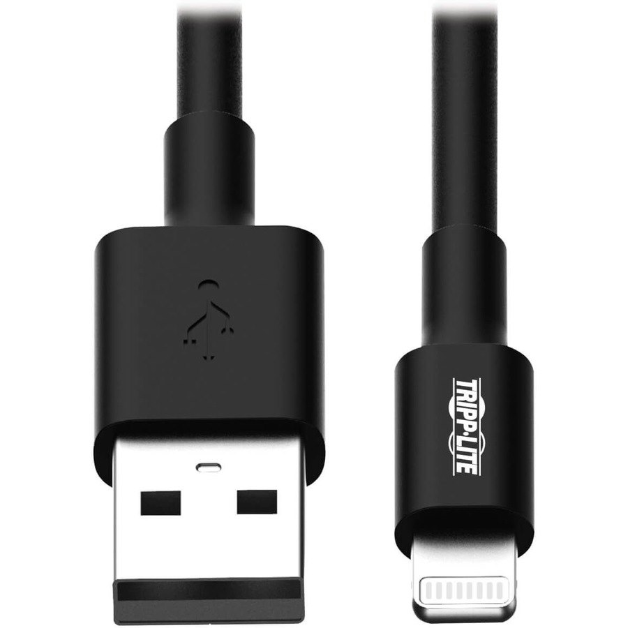 Tripp Lite 3ft Lightning USB Sync/Charge Cable for Apple Iphone / Ipad Black 3'
