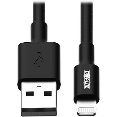 Eaton Tripp Lite Series USB-A to Lightning Sync/Charge Cable (M/M) - MFi Certified, Black, 6 ft. (1.8 m)