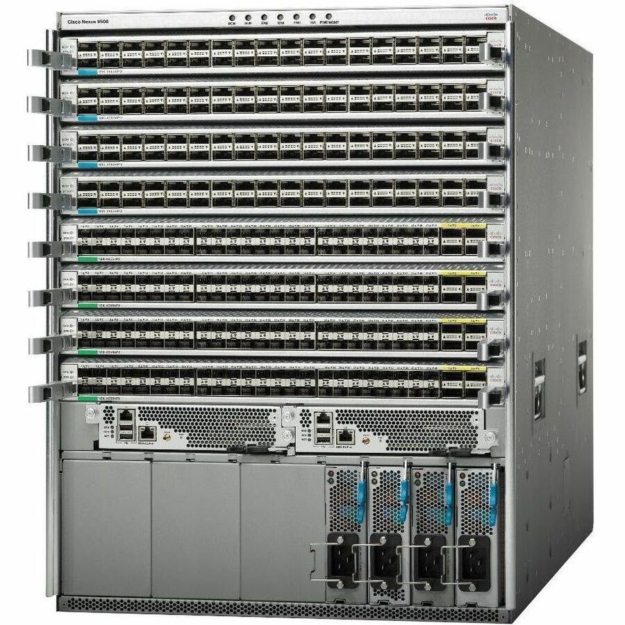 Cisco Nexus 9000 9508 Manageable Switch Chassis - 40 Gigabit Ethernet - 40GBase-X