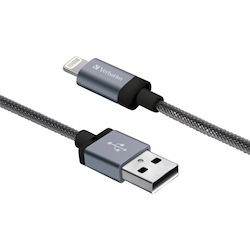 Sync & Charge Lightning Cable - 47 in. Braided Black