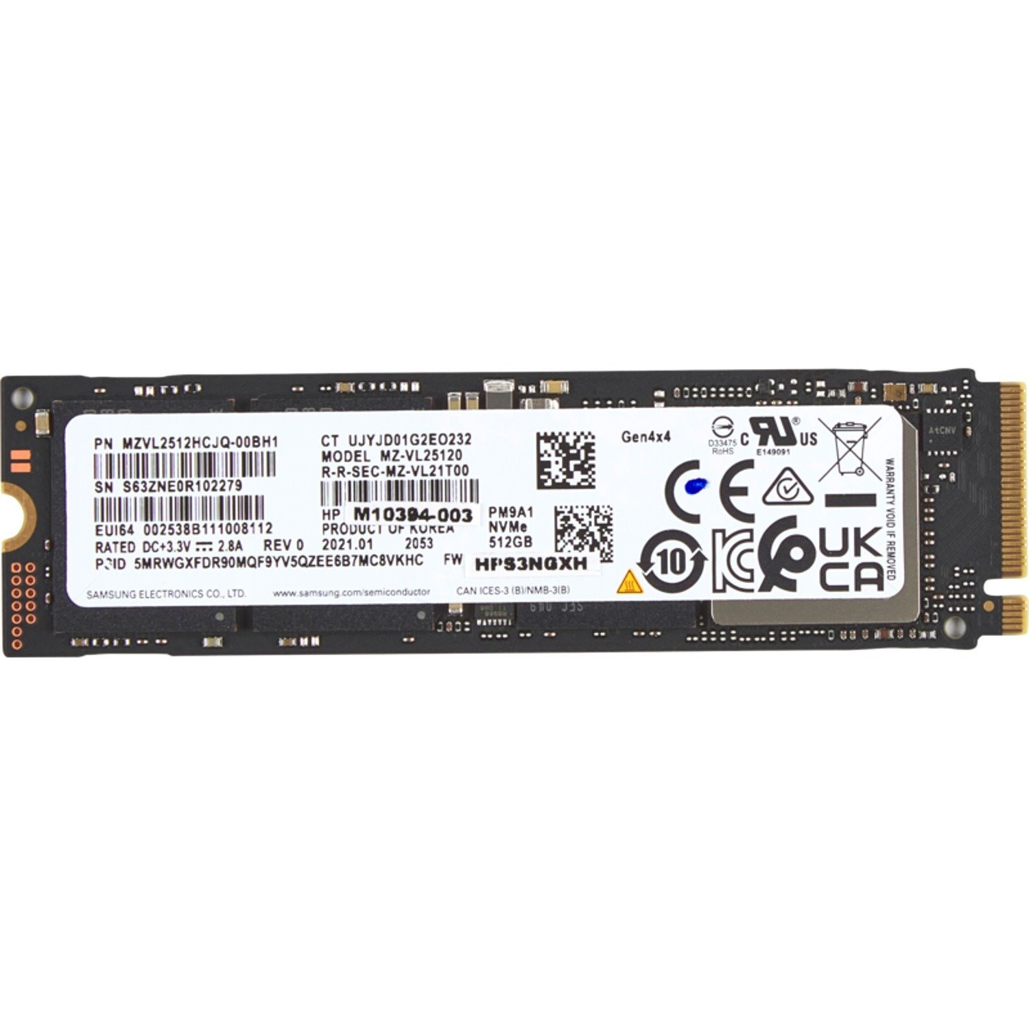 HP 512 GB Solid State Drive - M.2 Internal - PCI Express NVMe (PCI Express NVMe 4.0 x4)