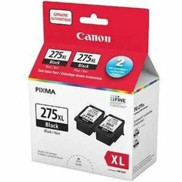 Canon PG-275XL Original High Yield Inkjet Ink Cartridge - Twin-pack - Black - 2 Pack