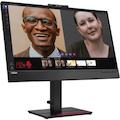 Lenovo ThinkVision T27hv-20 27" Class Webcam WQHD LCD Monitor - 16:9 - Raven Black