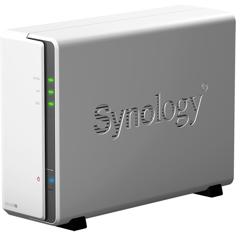 Synology DiskStation DS120j 1 x Total Bays SAN/NAS Storage System - Marvell ARMADA 370 Dual-core (2 Core) 800 MHz - 512 MB RAM - DDR3L SDRAM Desktop
