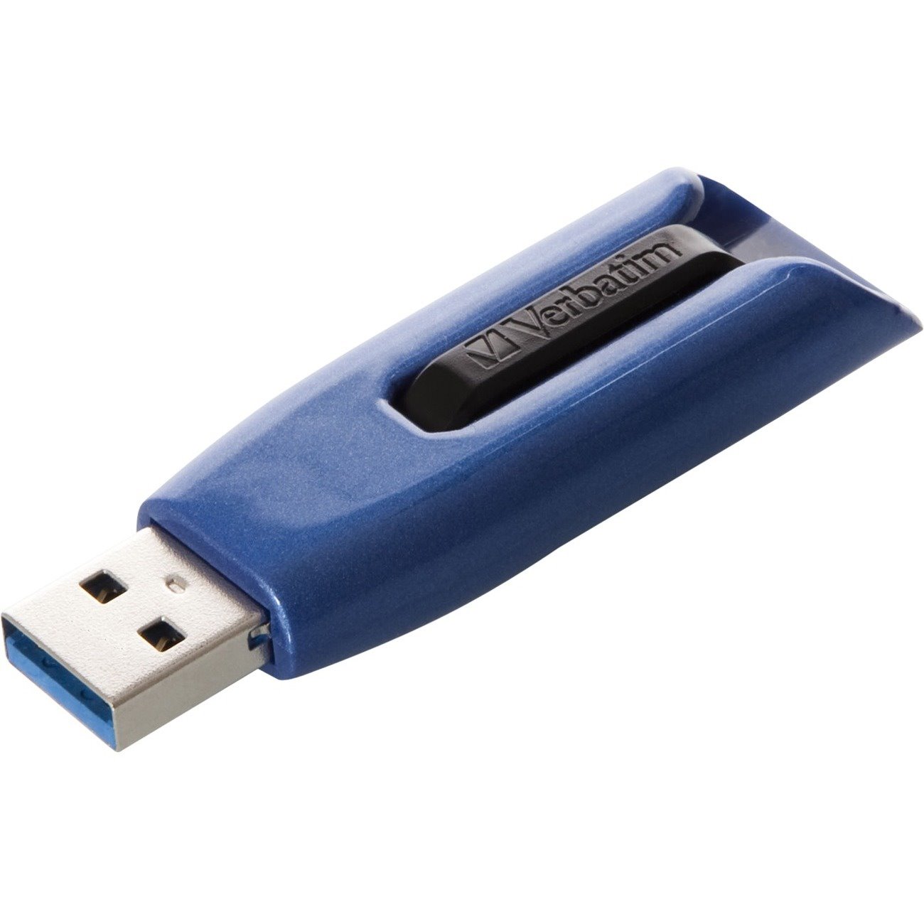 Verbatim Store 'n' Go V3 MAX 128 GB USB 3.0 Flash Drive - Blue, Black