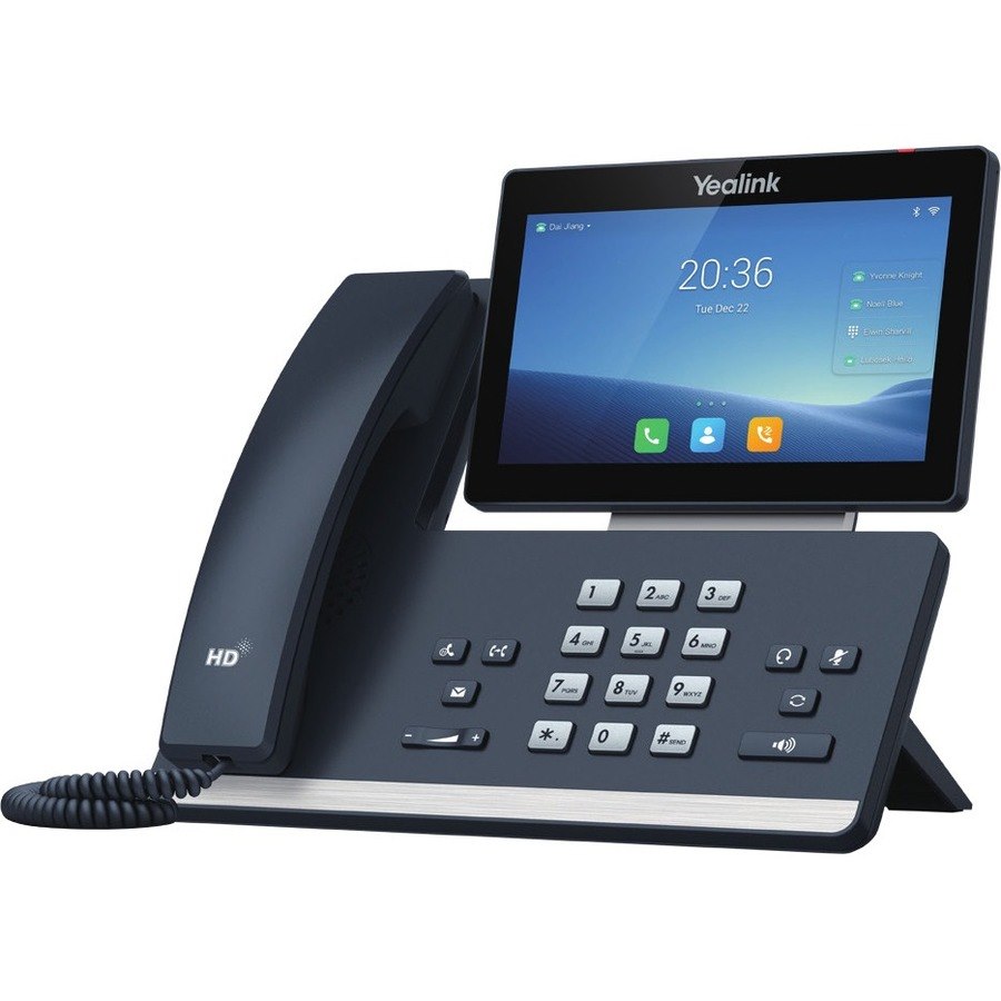 Yealink SIP-T58W IP Phone - Corded/Cordless - Corded/Cordless - DECT, Bluetooth, Wi-Fi - Wall Mountable, Desktop - Classic Gray