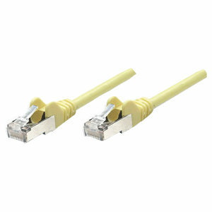 Intellinet Network Patch Cable, Cat6, 0.5m, Yellow, CCA, U/UTP, PVC, RJ45, Gold Plated Contacts, Snagless, Booted, Lifetime Warranty, Polybag