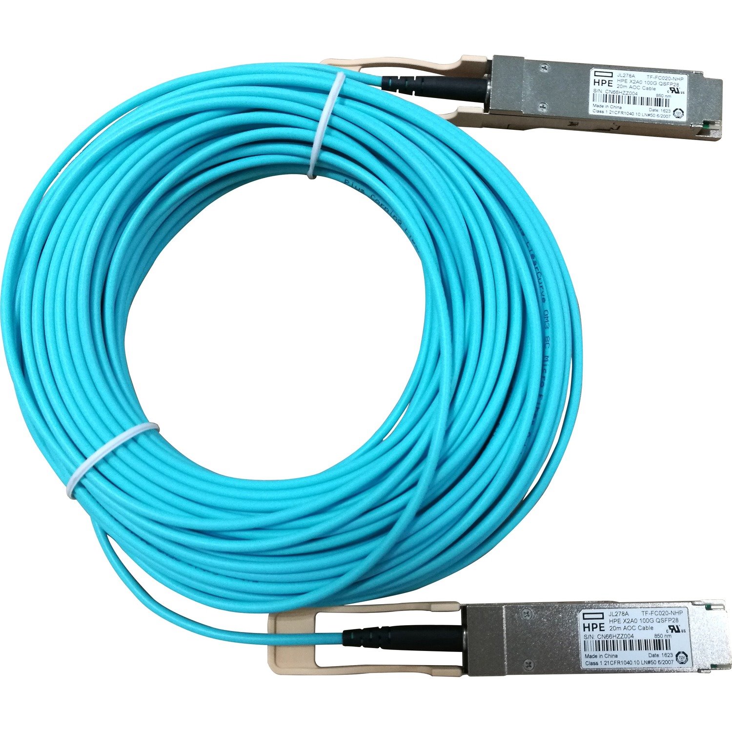 HPE X2A0 100G QSFP28 to QSFP28 20m Active Optical Cable