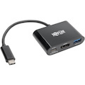 Tripp Lite by Eaton USB C to HDMI Multiport Adapter w/ USB Hub, HDMI, PD Charging USB Type C, USB-C Thunderbolt 3 Compatible