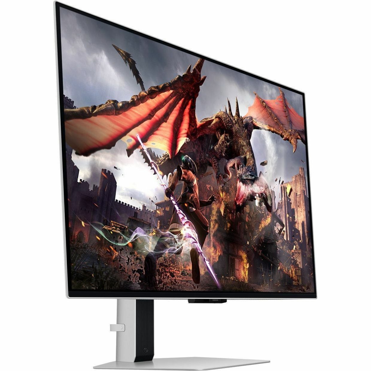 Samsung Odyssey OLED G8 S32DG802SU 32" Class 4K UHD Smart Gaming OLED Monitor - 16:9 - Silver