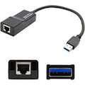 AddOn 5-Pack of USB 3.0 (A) Male to RJ-45 Female Gray & Black Adapters