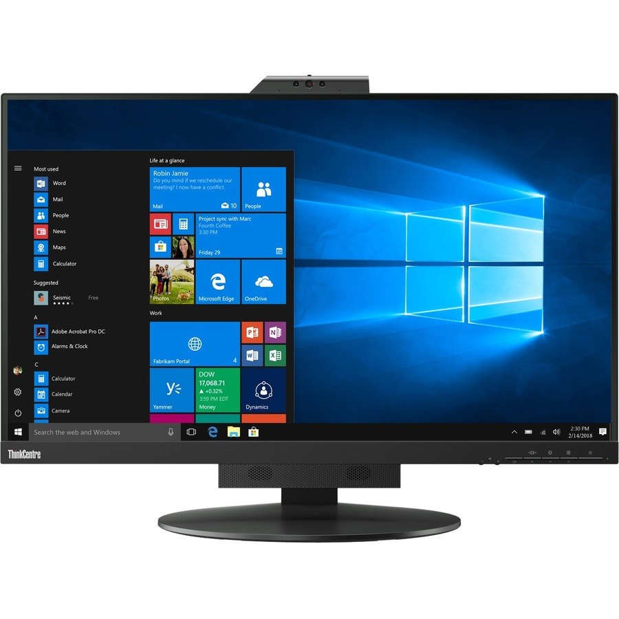 Lenovo ThinkCentre Tiny-in-One 27 27" Webcam WQHD WLED LCD Monitor - 16:9 - Black