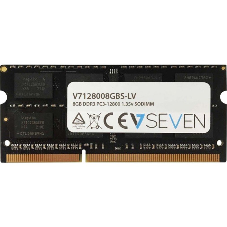 V7 8GB DDR3 PC3-12800 - 1600Mhz SO DIMM Notebook Memory Module - V7128008GBS-LV