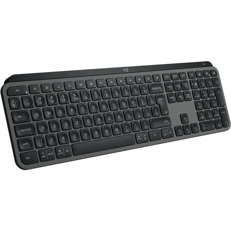 Logitech MX Keys S Keyboard - Wireless Connectivity - USB Interface - English (UK) - QWERTY Layout - Graphite