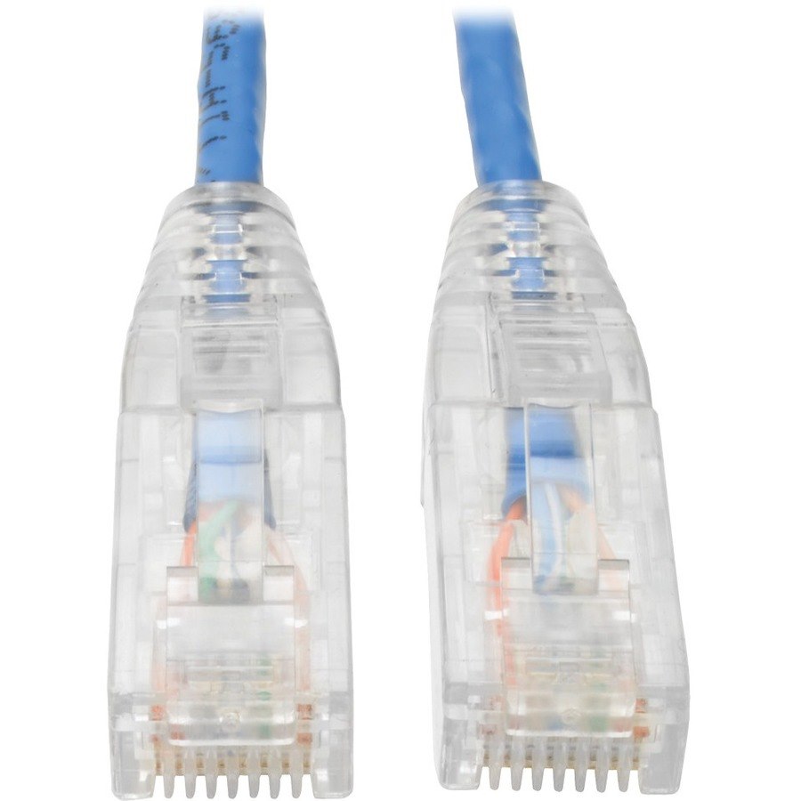 Eaton Tripp Lite Series Cat6 Gigabit Snagless Slim UTP Ethernet Cable (RJ45 M/M), PoE, Blue, 10 ft. (3.05 m)