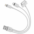 4XEM USB To 30-Pin/Lightning/Micro USB Cable For iPhone/iPod/iPad/Galaxy