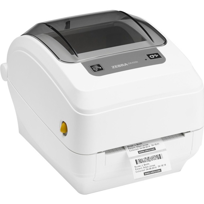 Zebra GK420t Desktop Thermal Transfer Printer - Monochrome - Label Print - USB - Serial - Parallel