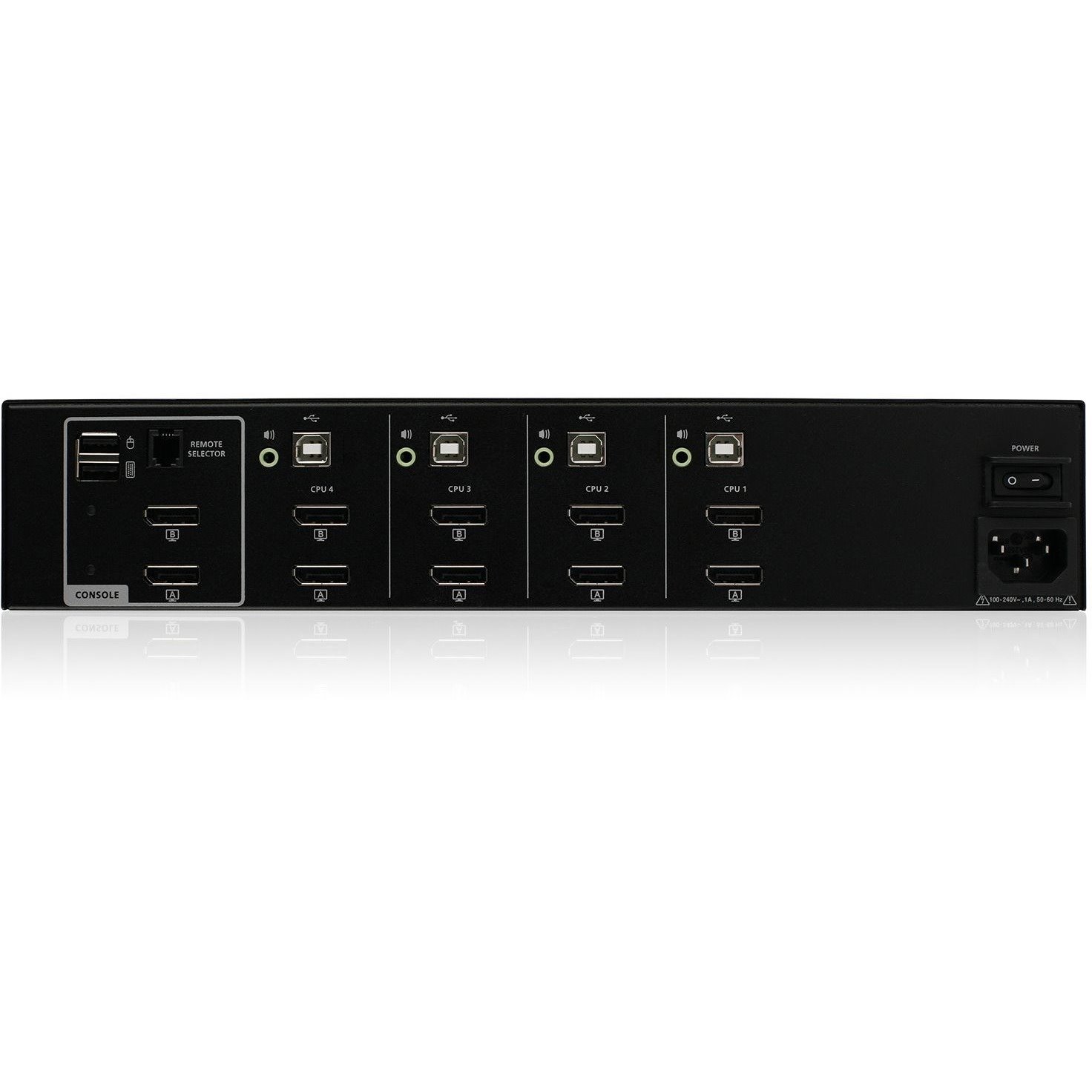 IOGEAR 4-Port Dual View DisplayPort Secure KVM Switch w/Audio
