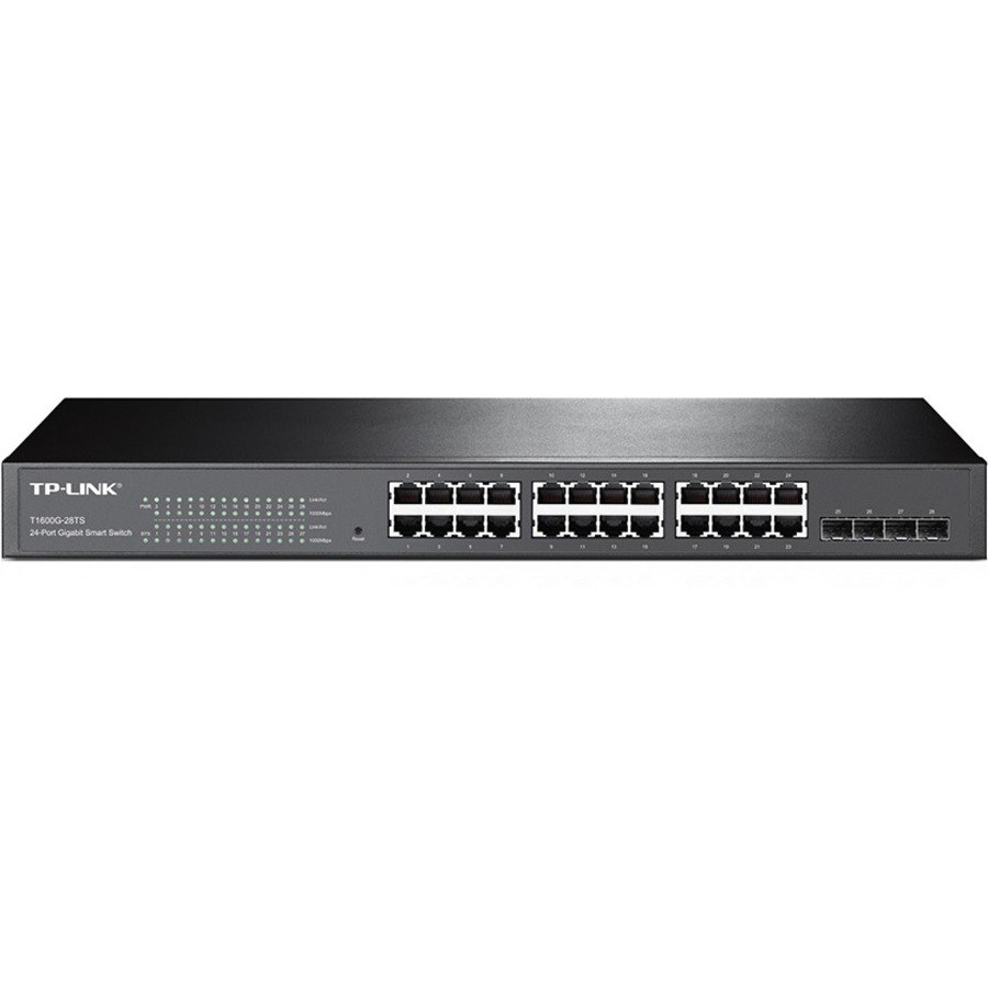 TP-Link JetStream T1600G-28TS 24 Ports Manageable Ethernet Switch - Gigabit Ethernet - 1000Base-T, 1000Base-X