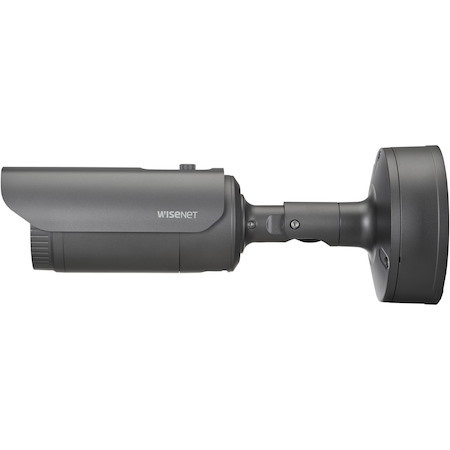 Wisenet XNO-8082R 6 Megapixel Network Camera - Color - Bullet - Dark Gray - TAA Compliant