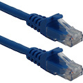 QVS 50ft CAT6A 10Gigabit Ethernet Blue Patch Cord