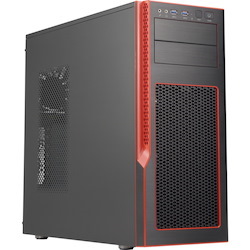 Supermicro Mid-Tower Chassis (Black / Red)
