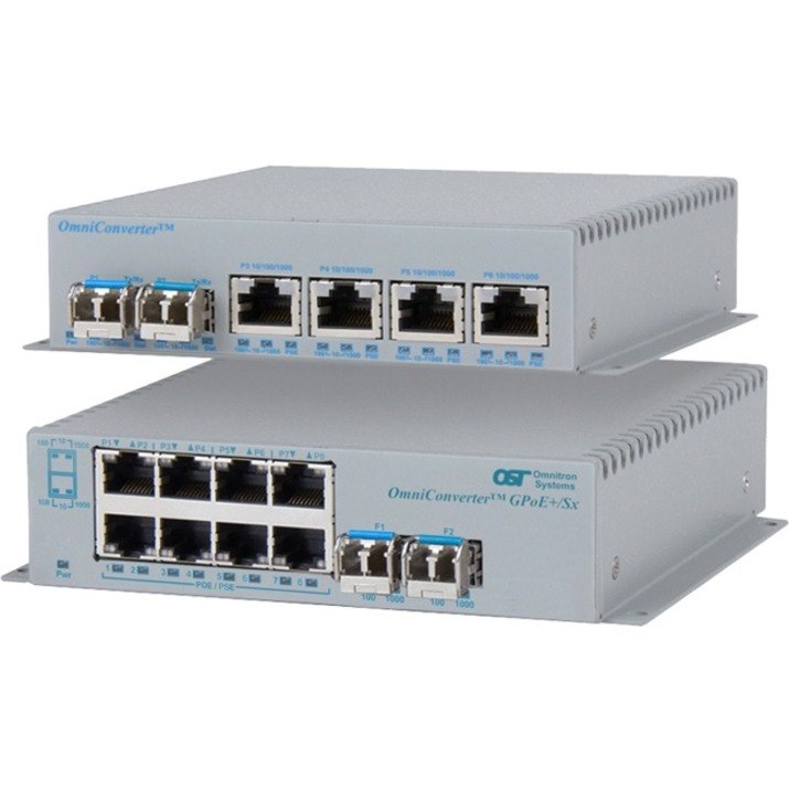 Omnitron Systems OmniConverter GPoE+/Sx 9459-0-149 Ethernet Switch