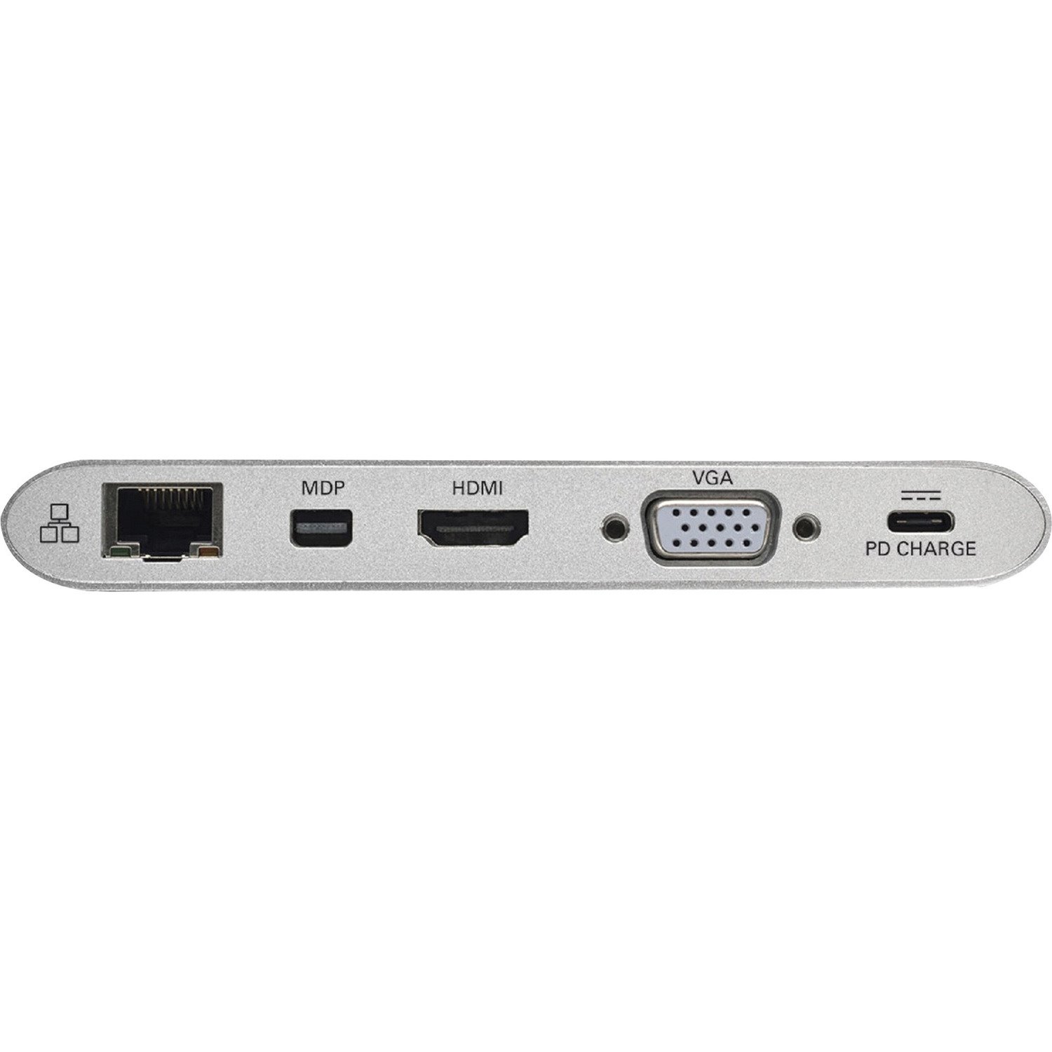 Eaton Tripp Lite Series USB-C Dock, Dual Display - 4K HDMI/mDP, VGA, USB 3.x (5Gbps), USB-A/C Hub, GbE, Memory Card, 100W PD Charging