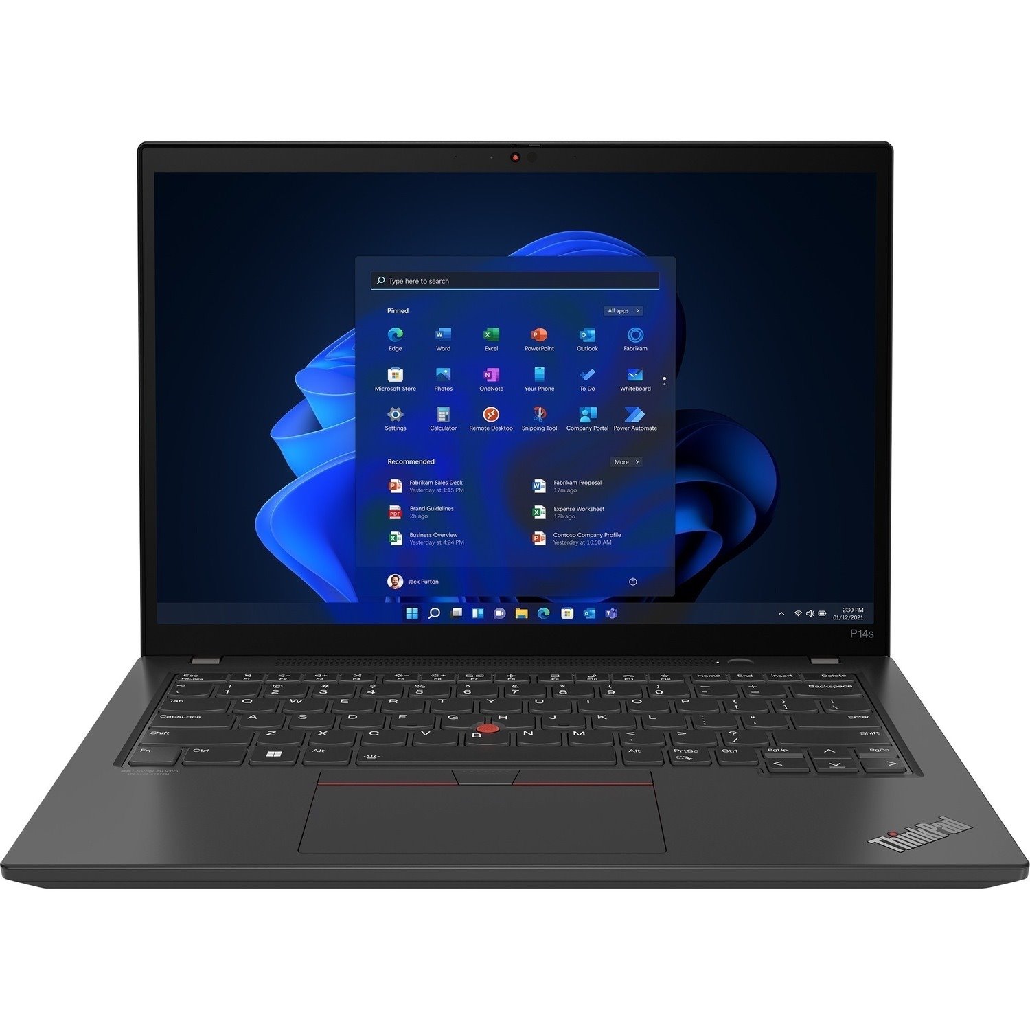 Lenovo ThinkPad P14s Gen 3 21AK0092CA 14" Notebook - WUXGA - Intel Core i5 i5-1250P - 16 GB - 512 GB SSD - French Keyboard - Black