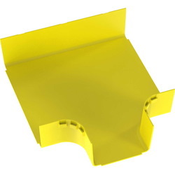 Panduit FiberRunner&reg; Horizontal Tee, 90&deg;, 12x4, Yellow