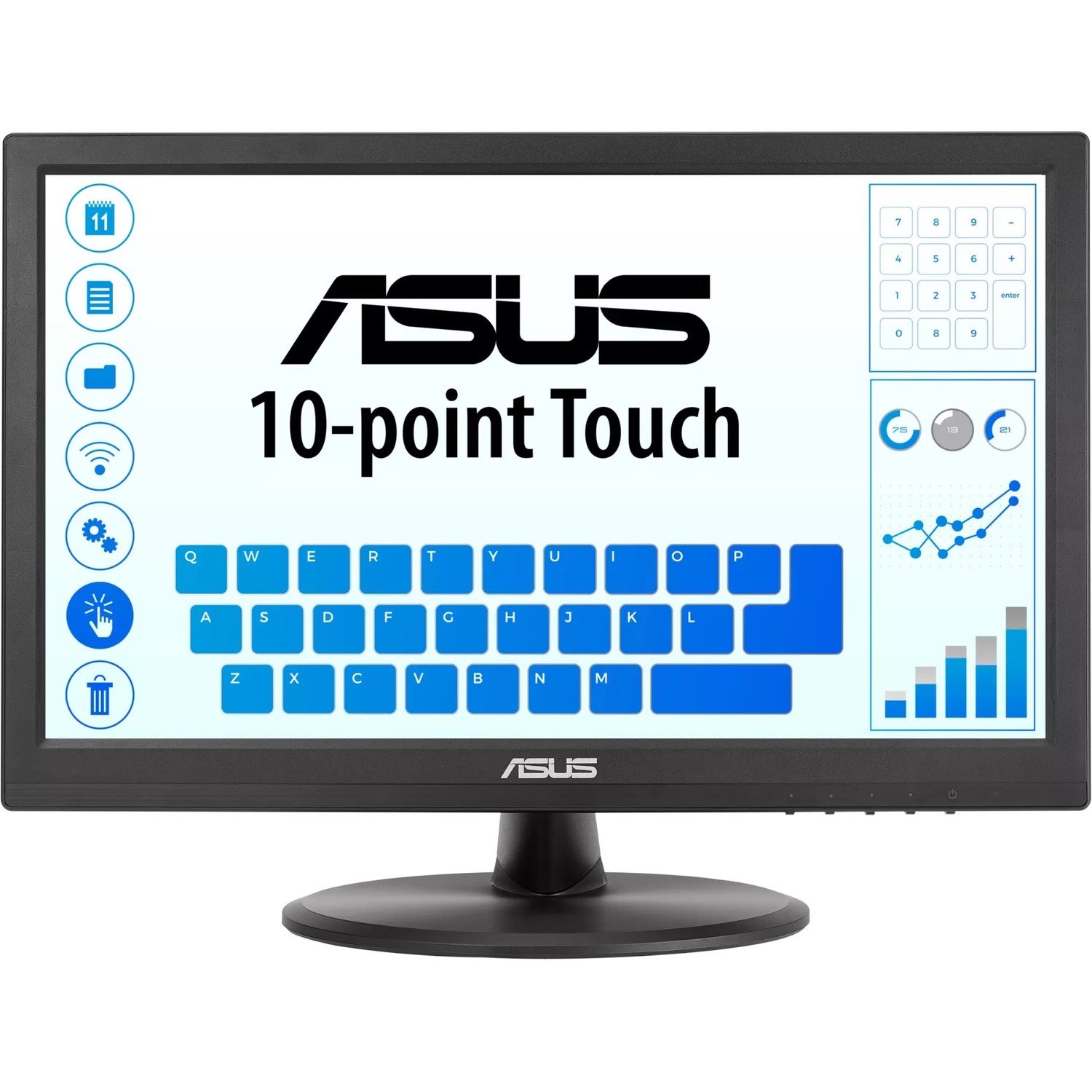 Asus VT168HR 39.6 cm (15.6") LCD Touchscreen Monitor - 16:9 - 5 ms GTG
