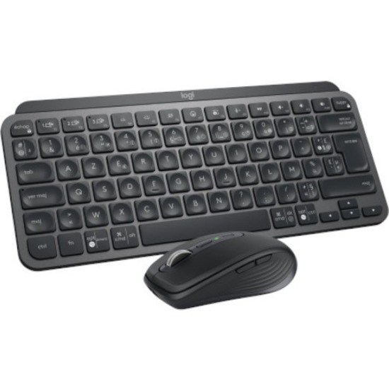 Logitech MX Keys for Business Keyboard - Wireless Connectivity - French - AZERTY Layout - Graphite Grey