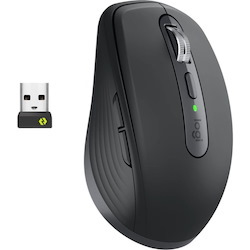 Logitech MX Anywhere 3 for Business Mouse - Bluetooth - USB Type A - Darkfield - 6 Button(s) - Graphite