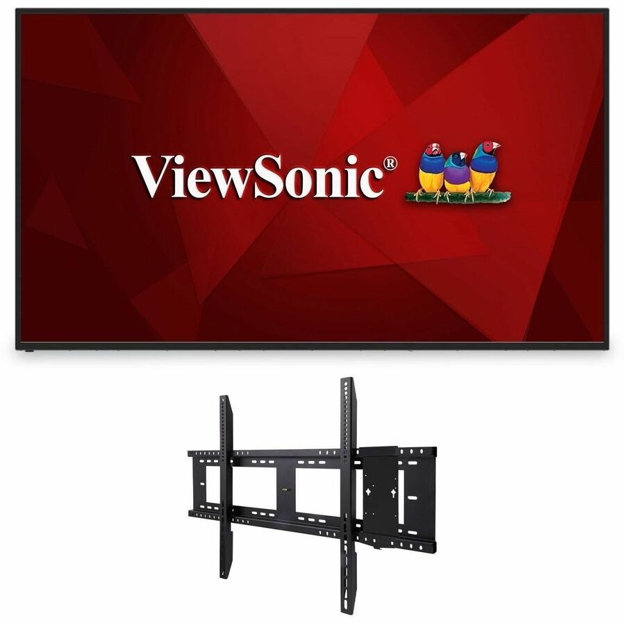 ViewSonic Commercial Display CDE6512-E1 - 4K, 16/7 Operation, Integrated Software and Fixed Wall Mount - 290 cd/m2 - 65"