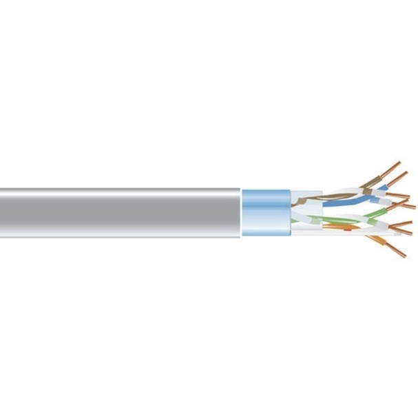 Black Box CAT5e 350-MHz Solid Bulk Cable F/UTP CMP Plenum GY 1000FT Spool