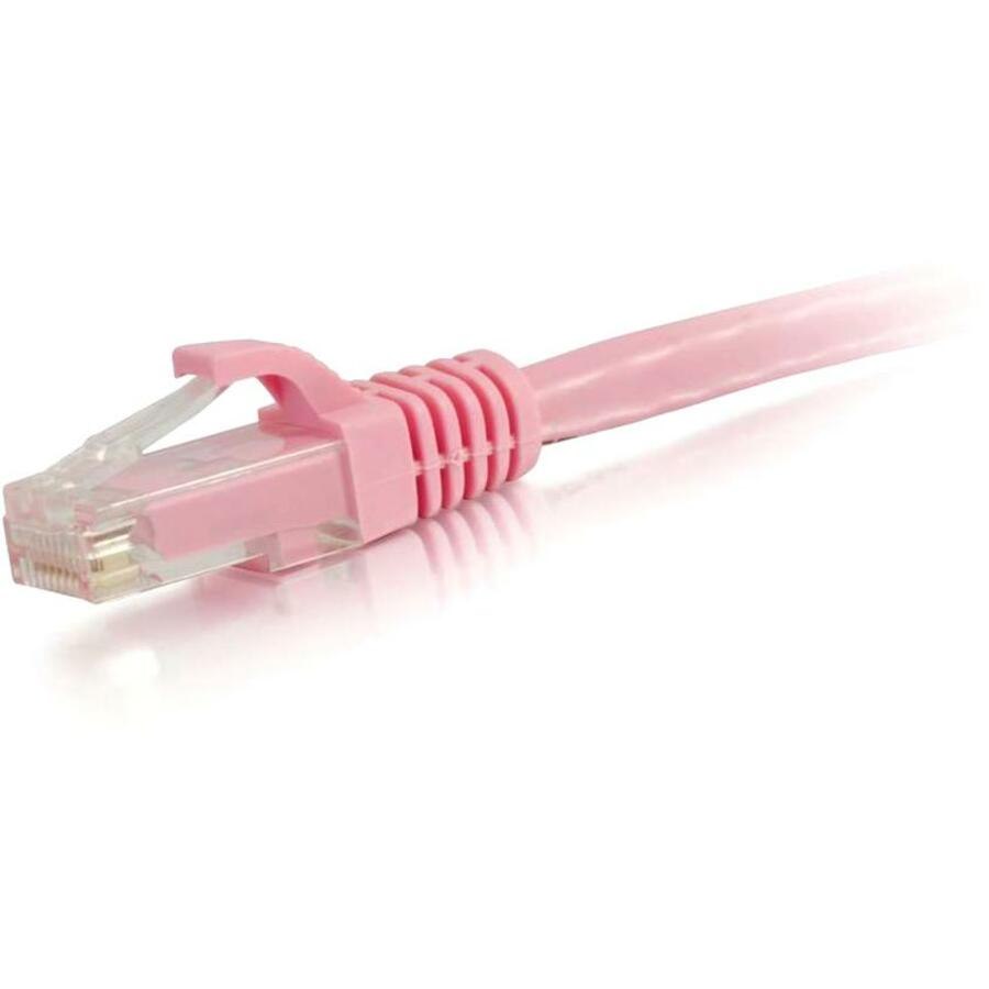 C2G-100ft Cat6 Snagless Unshielded (UTP) Network Patch Cable - Pink