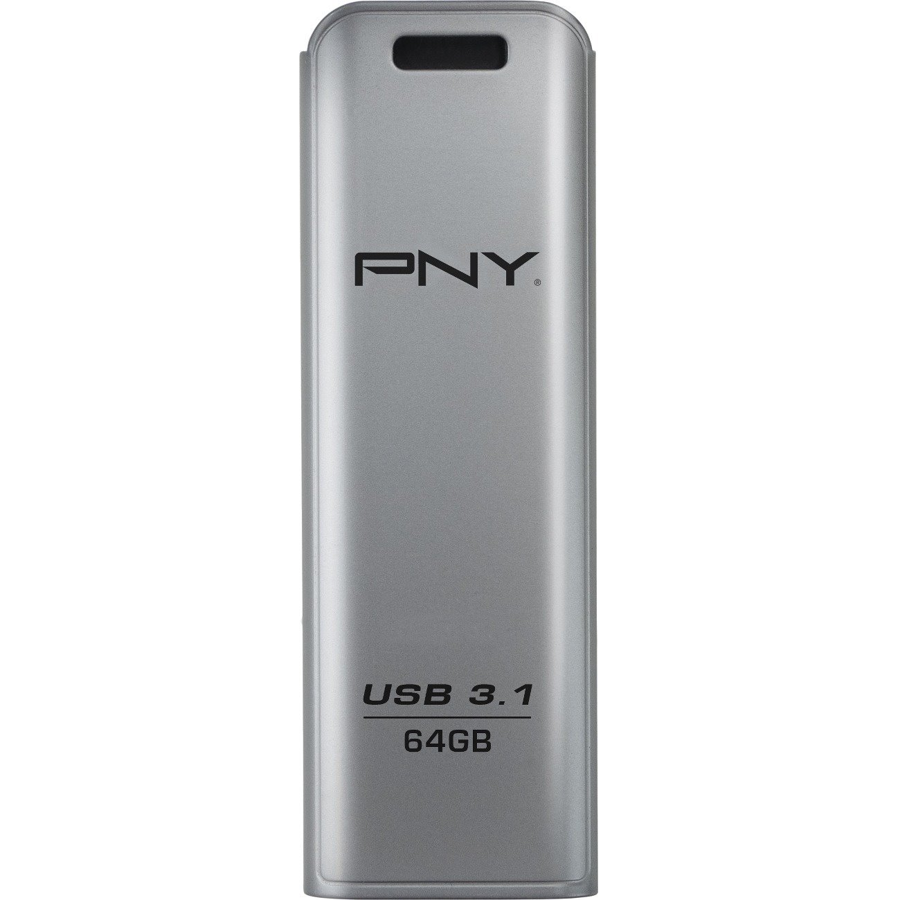 PNY Elite Steel 3.1 64 GB USB 3.1 Flash Drive - Stainless Steel