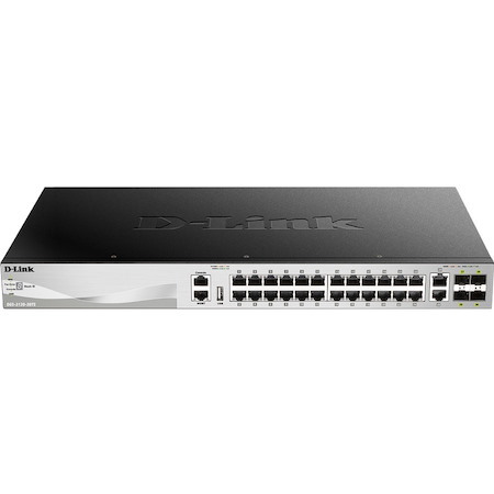 D-Link DGS-3130 DGS-3130-30TS 26 Ports Manageable Ethernet Switch - Gigabit Ethernet - 1000Base-T