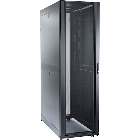 APC by Schneider Electric NetShelter SX 48U Floor Standing Rack Cabinet for Server - 482.60 mm Rack Width - Black