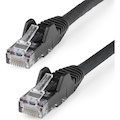 StarTech.com 5m CAT6 Ethernet Cable, LSZH (Low Smoke Zero Halogen), 10 GbE Snagless 100W PoE UTP RJ45 Black CAT 6 Network Patch Cord, ETL