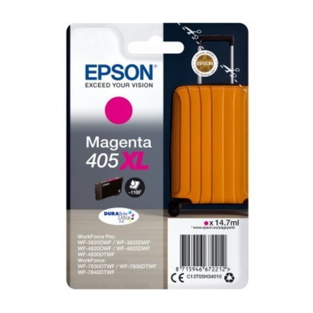 Epson DURABrite Ultra 405XL Original High (XL) Yield Inkjet Ink Cartridge - Single Pack - Magenta - 1 Pack