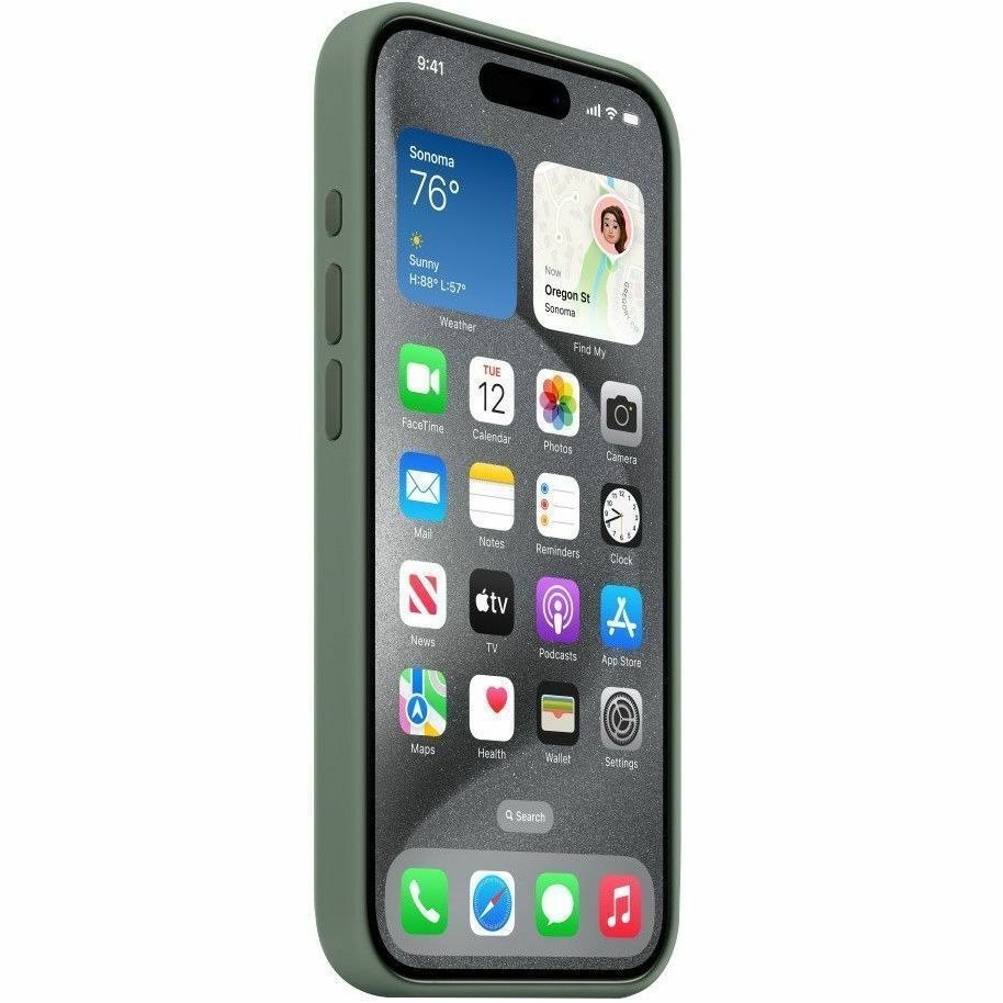 Apple Case for Apple iPhone 15 Pro Smartphone - Cypress