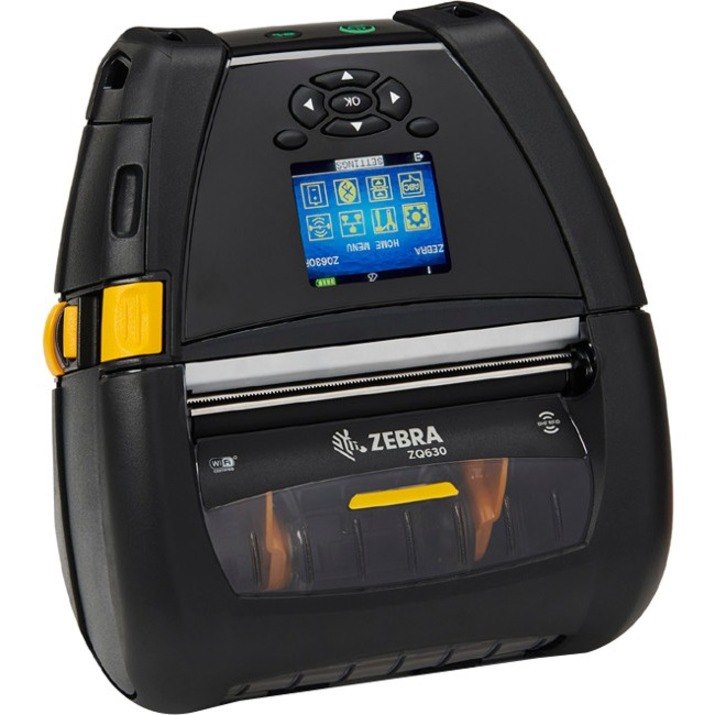 Zebra ZQ630 Mobile Direct Thermal Printer - Monochrome - Handheld - Label Print - Bluetooth - Wireless LAN - RFID