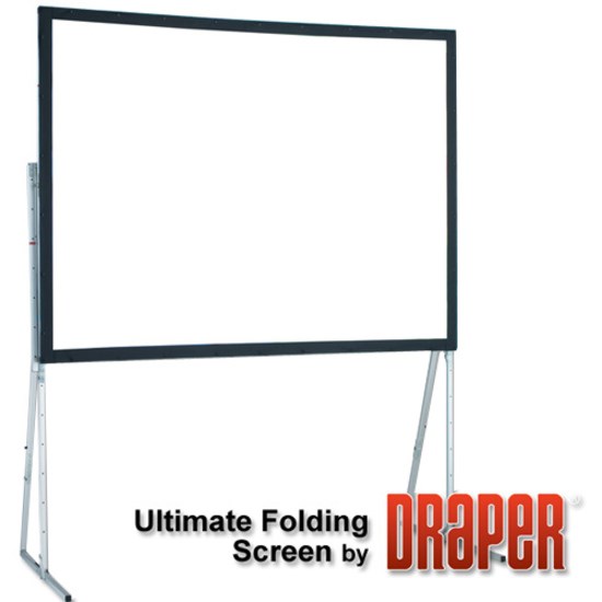 Draper Ultimate Folding Screen Complete with Standard Legs, 106" , HDTV, Matt White XT1000V