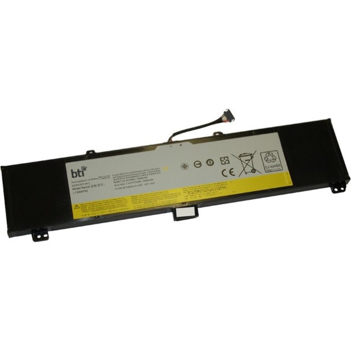 BTI L13M4P02-BTI 7.4V 54WHR LI-ION BATTERY 121500250, 5B10K10190, L13M4P01, L13M4P02 Y50-70, Y50-70AT-IFI, Y50-70AM-IFI, Y50-70-IFI, Y50-70AM-ISE, Y50-70-ISE, Y50-70AS-ISE, Y50-80