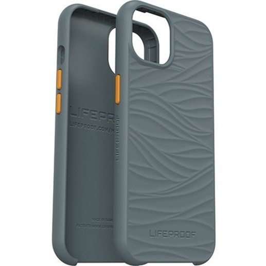 LifeProof W?KE Case for Apple iPhone 13 Pro Max, iPhone 12 Pro Max Smartphone - Mellow Wave Pattern - Anchors Away (Gray/Orange)