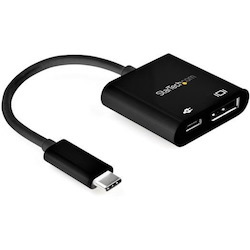 StarTech.com USB C to DisplayPort Adapter with 60W Power Delivery Pass-Through - 8K/4K USB Type-C to DP 1.4 Video Converter w/ Charging