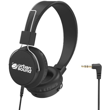 Verbatim Urban Sound Wired Over-the-head Binaural Stereo Headphone - Black