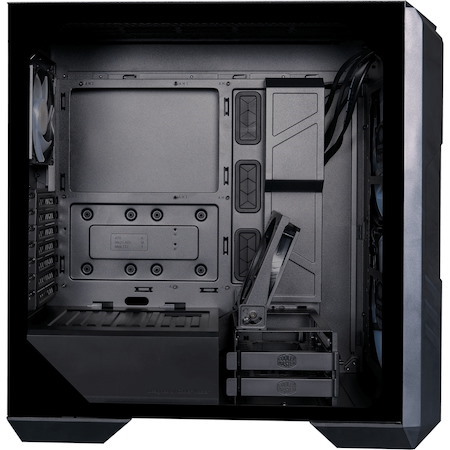 Cooler Master HAF Computer Case - ATX Motherboard Supported - Mid-tower - Steel, Mesh, Plastic, Tempered Glass - Black